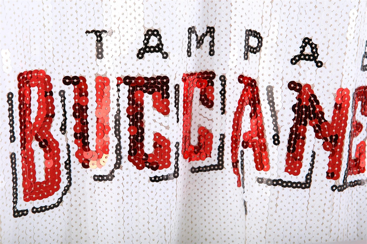 Tampa Bay Buccaneers Sequin Tee