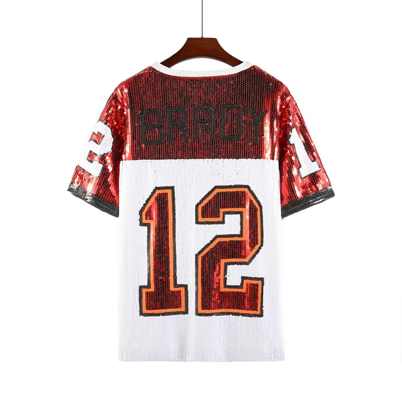 Tampa Bay Buccaneers Sequin Tee