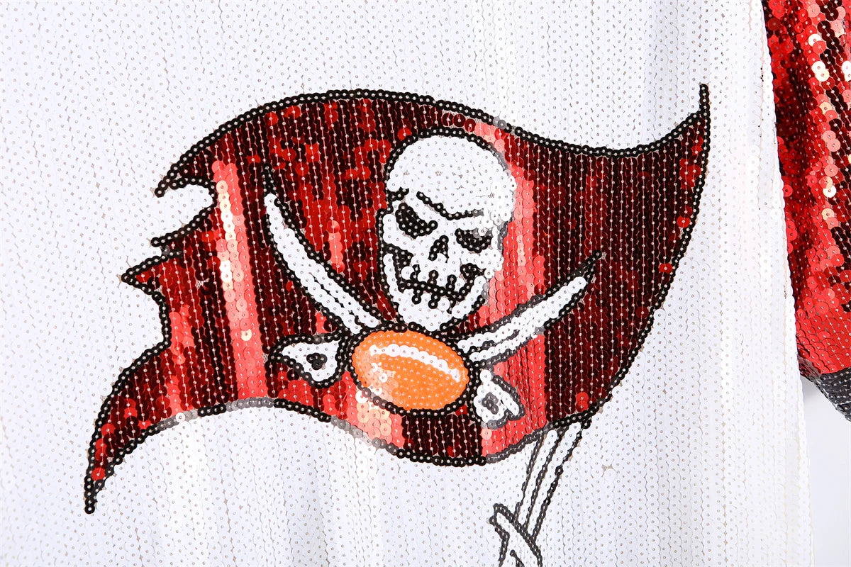 Tampa Bay Buccaneers Sequin Tee
