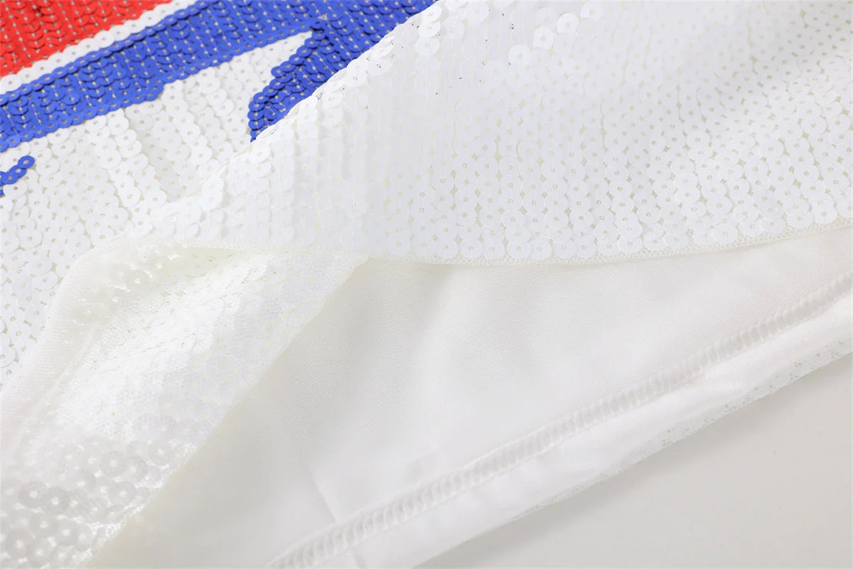 Buffalo Bills Sequin Crop Top