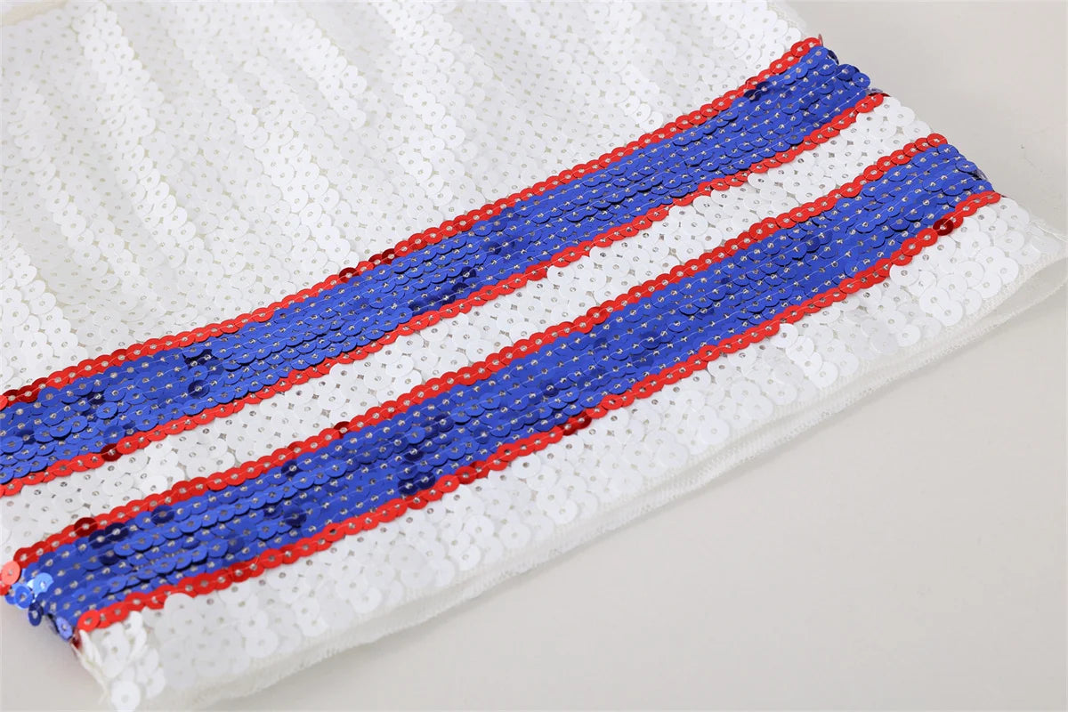 Buffalo Bills Sequin Crop Top