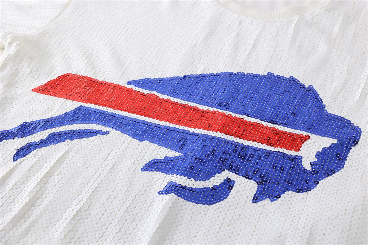 Buffalo Bills Sequin Crop Top